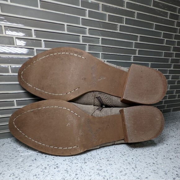 Seychelles Anthropologie score ankle boots taupe tan women's size 9 - Picture 7 of 8
